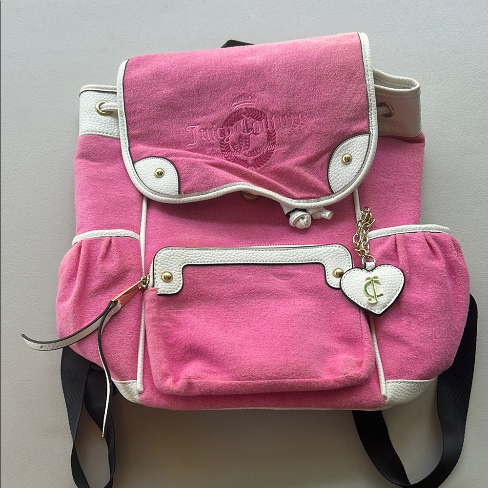 Juicy Couture Pink and Cream Backpack